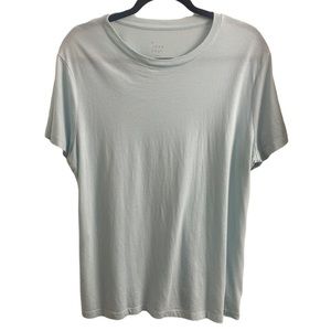 A New Day Short Sleeve Tee, Aqua Blue/Green, Solid, XX Large